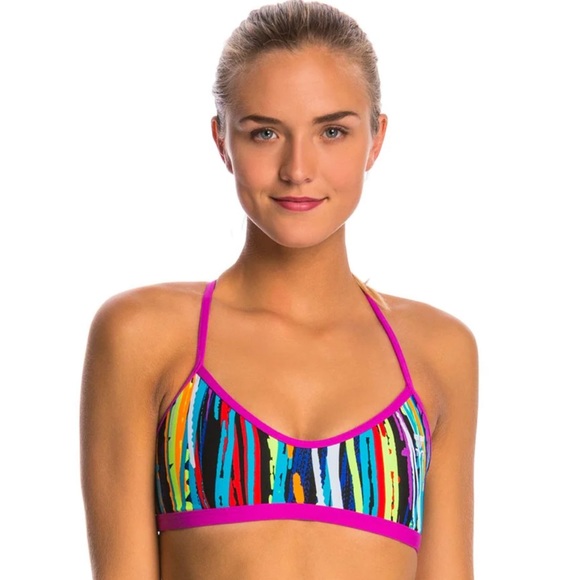 TYR Meraki Trinityfit Bikini Swimsuit Top XL 14-16 - Picture 1 of 10